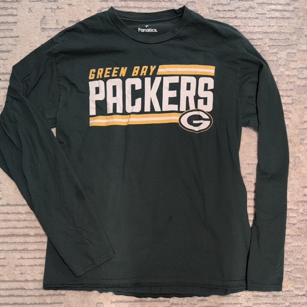 Fanatics Green Bay Packers Dark Green Long Sleeve Shirt